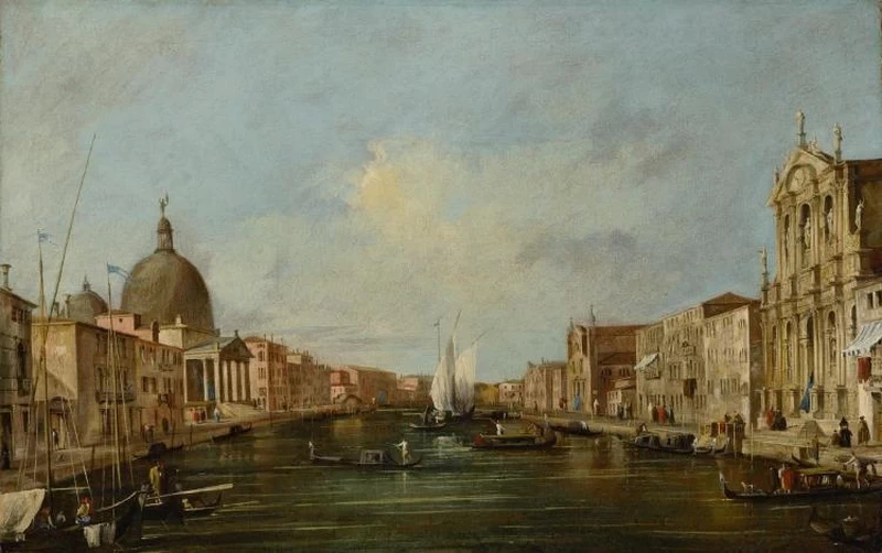 Vista sul Canal Grande con San Simeone Piccolo